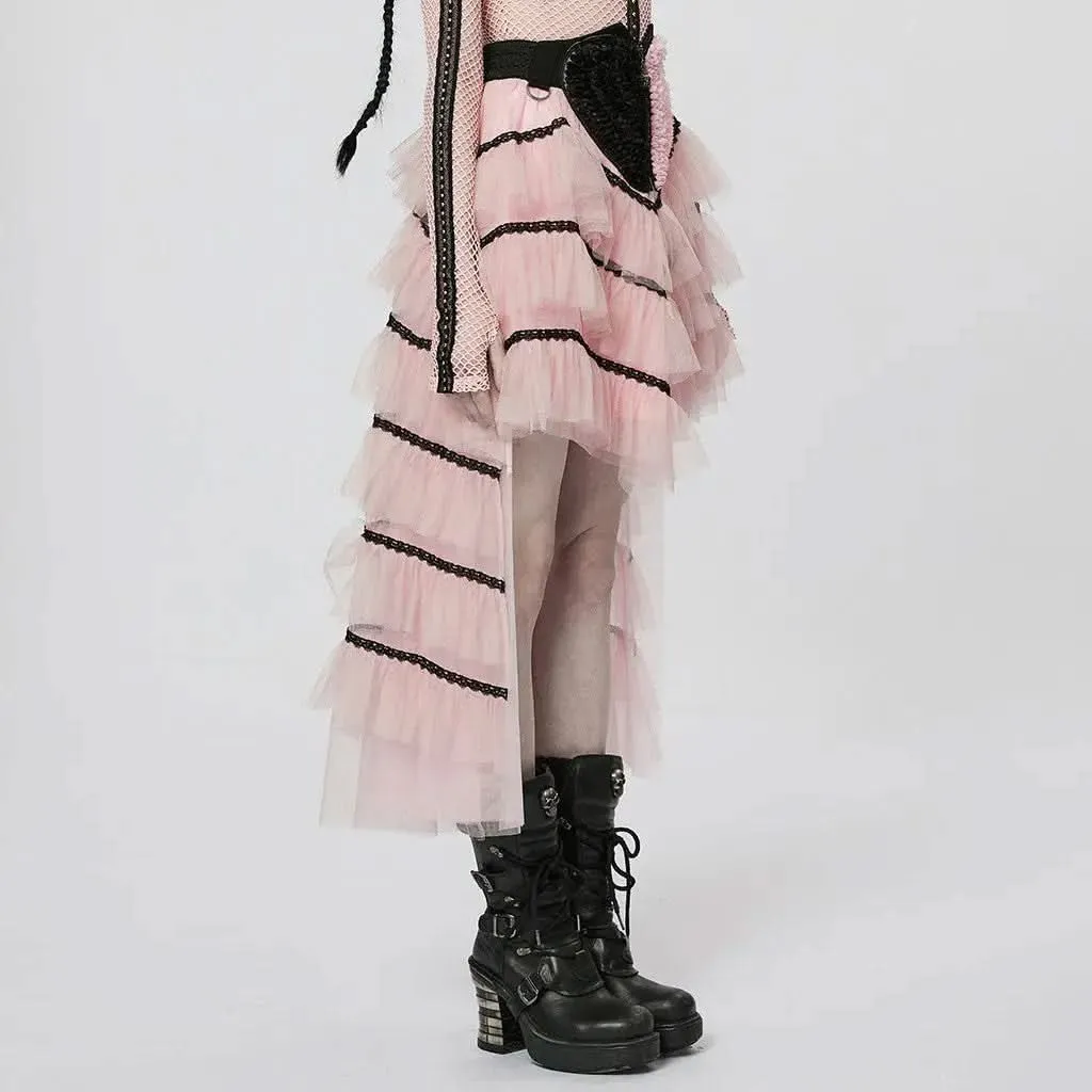 Poison Apple Waterfall Skirt - PunkRave (L)