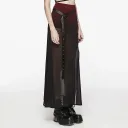Crepuscular A-Line Skirt Red - PunkRave